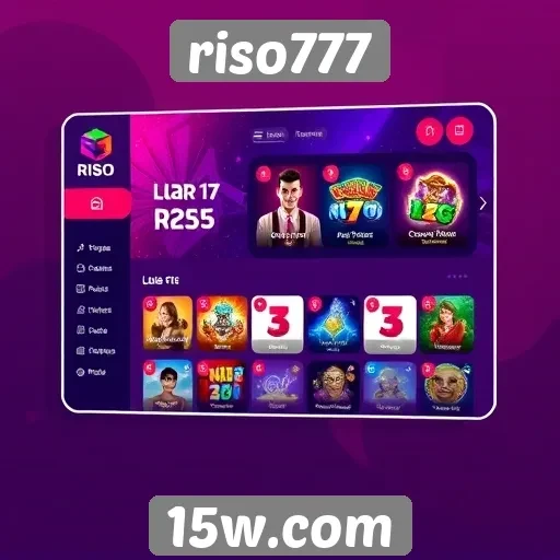 Interface do usuário do riso777 é intuitiva e moderna