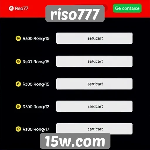 Métodos de pagamento disponíveis no riso777